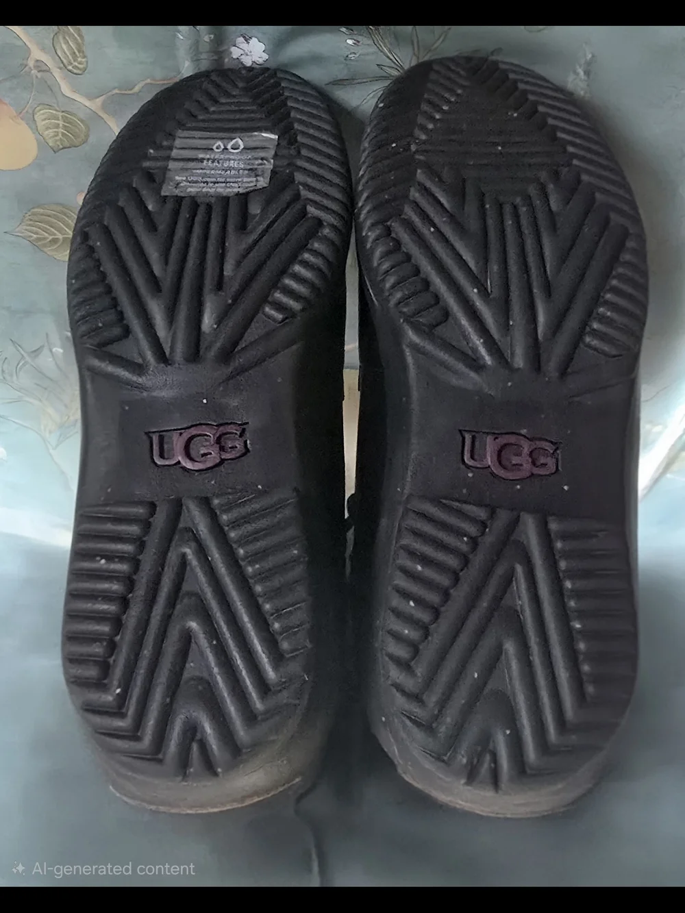 UGG Women's Black Lace-Up Side-Zip Winter Boots